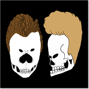 Beavis And Butthead Skulls Posters and Art